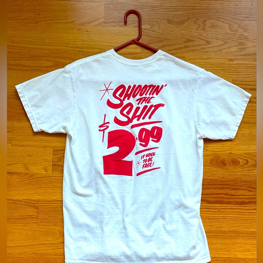 Neighborhood spot Reginas grocery pandemic awareness tee
